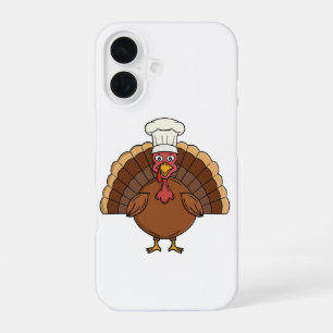 サンクスギビングの料理長七面鳥のキャラクター iPhone 16ケース