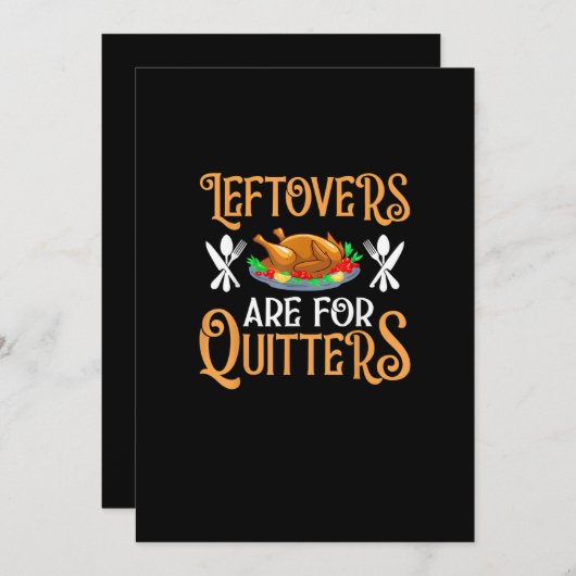 サンクスギビングの残り物は敗者のためのものだ シーズンカード (正面/裏面)