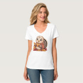 サンクスギビングターキーパンプキンフォーリーフ Tシャツ (正面フル)