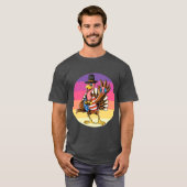 サンクスギビングデーのターキー面白グッズ Tシャツ (正面フル)