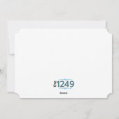 サンクスギビングフラットホリデーカード上のパイ シーズンカード (裏面)