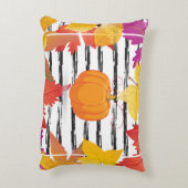 サンクスギビングホリデー秋メープル葉ズブラシデコール アクセントクッション (裏面(縦))