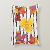 サンクスギビングホリデー秋メープル葉ズブラシデコール アクセントクッション (正面(垂直))
