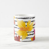 サンクスギビングホリデー秋メープル葉ズブラシデコール コーヒーマグカップ (中央)