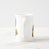 サンクスギビングルチャットノワールとトルコ巡礼者 ボーンチャイナマグカップ (裏面)