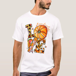 サンクスギビング先生ライフパンプキン Tシャツ