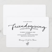 サンクスギビング招待状 招待状 (正面/裏面)