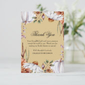 サンクスギビング秋秋シーズンブライダルシャワー サンキューカード (スタンド正面)