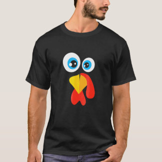 サンクスギビング キッズ 七面鳥の顔 Tシャツ