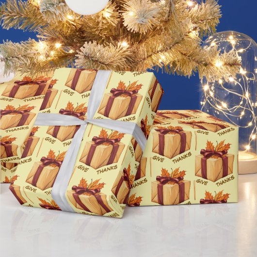 サンクスギビング ギフト 包装紙 (クリスマス)