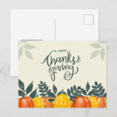 サンクスギビング シーズンポストカード (正面/裏面)