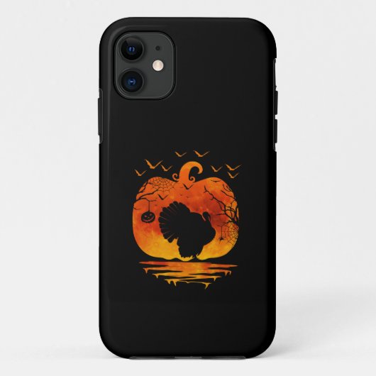 サンクスギビング・ターキー・コスチューム・パンプキン・秋 Case-Mate iPhoneケース (裏面)