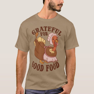 サンクスギビング・ターキー 楽しい食べ物好きのデザインの友達 Tシャツ