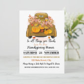 サンクスギビング・ディナー招待状 招待状 (スタンド正面)