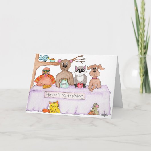 サンクスギビング.トルコはどこだ？ カード (正面)