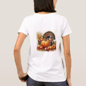 サンクスギビング パンプキン 七面鳥 Tシャツ (裏面)