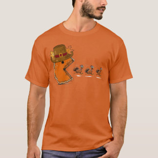 サンクスギビング ビデオ ゲーム 七面鳥を食べる ゲーマー 男性 Tシャツ