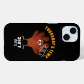 サンクスギビング ユーモア 面白い 七面鳥 ジョーク Case-Mate iPhoneケース (裏面 (横))