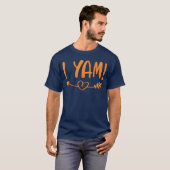 サンクスギビング・彼女は僕のサツマイモ・ヤムセット Tシャツ (正面フル)