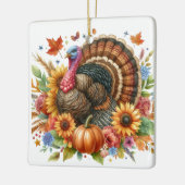 サンクスギビングTom Turkey Keepsake セラミックオーナメント (左)