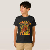 サンクスフルビーブレインボートルコ秋レトログルーヴィー Tシャツ (正面フル)