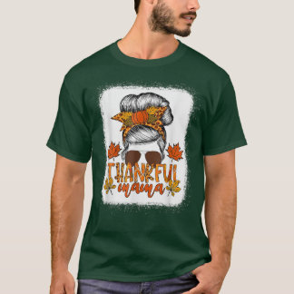 サンクスフルマメッシーパン紅葉秋サンクスギャ Tシャツ