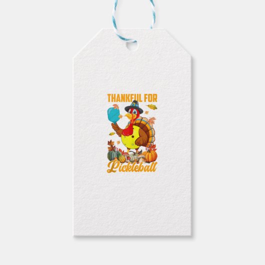 サンクスボールトルコ秋ビーブハッピーザ ギフトタグ (正面)