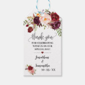 サンクスマルサラブライダルシャワーメッセージカード ギフトタグ (正面)