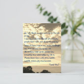 サンクスユー感動的ライフ引用文 ポストカード (スタンド正面)