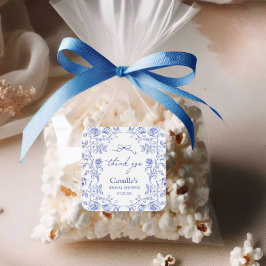 サンクス スタッカー ブルー ブライダルシャワー スクエアシール