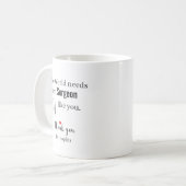 サンクス 外科医 名前入り コーヒーマグカップ (正面左)