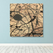 サンクチュアリインスパイア抽象芸術 キャンバスプリント (インサイチュ (ウッドフロア))