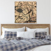 サンクチュアリインスパイア抽象芸術 キャンバスプリント (インサイチュ (寝室))