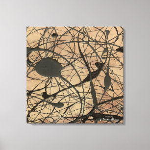 サンクチュアリインスパイア抽象芸術 キャンバスプリント