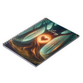 サンクチュアリ・イン・ザ・パインズパーソナライズされたノート ノートブック (左側)