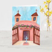 サンクトゥアリオデチマヨウォーターカラーニューメキシコカスタム カード (黄色い花)