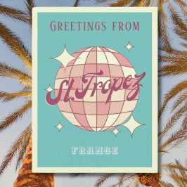 サンクトサントロペスフランスレトロポストカード ポストカード