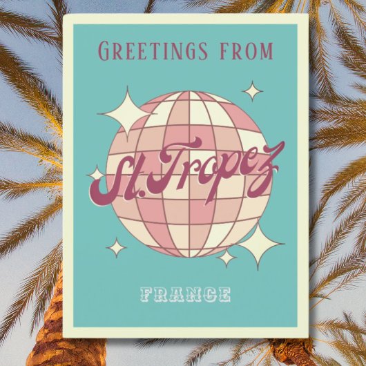 サンクトサントロペスフランスレトロポストカード ポストカード