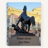 サンクトペテルブルクのアニチコフ橋を彫刻 ノートブック (正面)