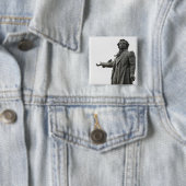 サンクトペテルブルクのアレクサンドル・プシュキン像 缶バッジ (インサイチュ)