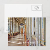 サンクトペテルブルクのエルミタージュのアーチホール ポストカード (正面/裏面)