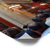 サンクトペテルブルクのエルミタージュ美術館の観光客 ポスター (角)