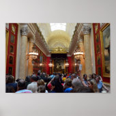 サンクトペテルブルクのエルミタージュ美術館の観光客 ポスター (正面)