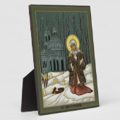 サンクトペテルブルクのセントクセニアのアイコン8" x 10" フォトプラーク (側面)