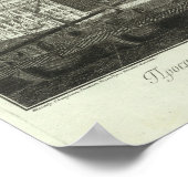 サンクトペテルブルクの彫刻された見解6 ポスター (角)