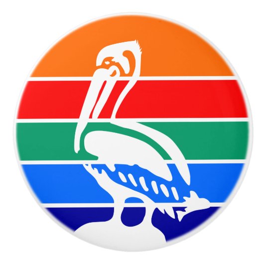 サンクトペテルブルクの旗とセラミックノブのプル セラミックノブ (正面)