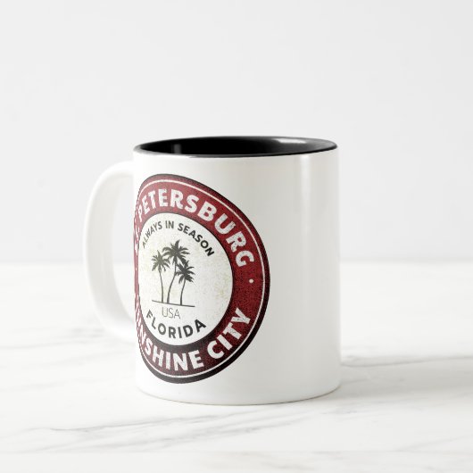 サンクトペテルブルクサンシャインシティフロリダ ツートーンマグカップ (正面左)