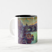 サンクトペテルブルクロシアのの見解 ツートーンマグカップ (正面左)