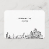 サンクトペテルブルク伝統的RSVPの食事オプション エンクロージャーカード (裏面)