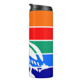 サンクトペテルブルク国旗を持つサーマルタンブラー タンブラー (回転右)